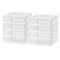 IRIS White 4-Drawer Desktop Plastic Drawer Organizer